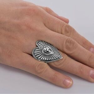 Carolyn Pollack Sterling Silver Bold Heart Ring - Size 5